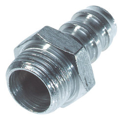 Raccord 1/2" annelé - 1/2" mâle